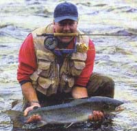 Flyfishing for Atlantic salmon in Newfoundland